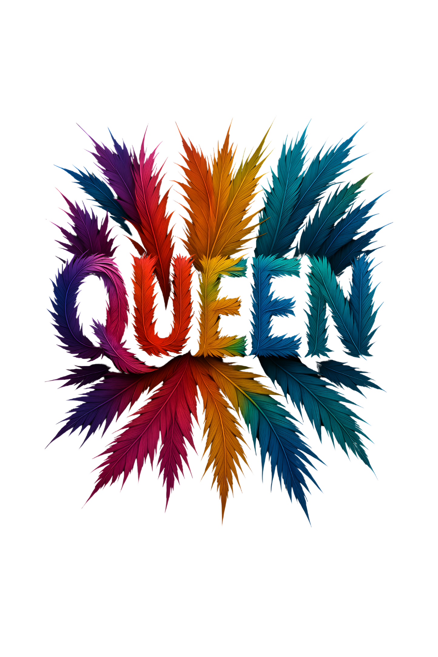 Queen Round Feathers